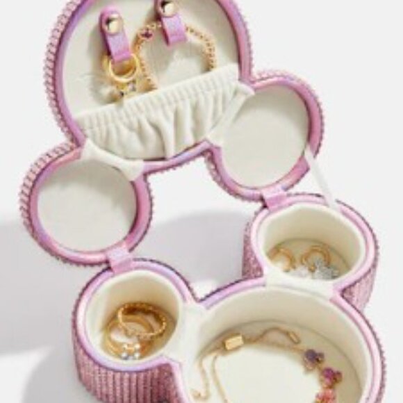 BAUBLE BAR X DISNEY Bejeweled Mickey Mouse Travel Jewelry Case in Pink - Picture 2 of 6